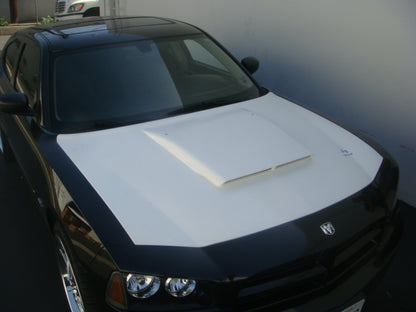 Discontinued 2005-2010 Charger Fiberglass A23 Ram Air Hood - TRUFIBER.COM