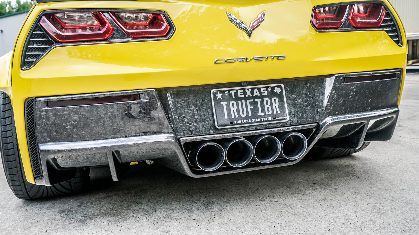 C7 Corvette Forged Carbon Fiber LG305 Rear Diffuser V2