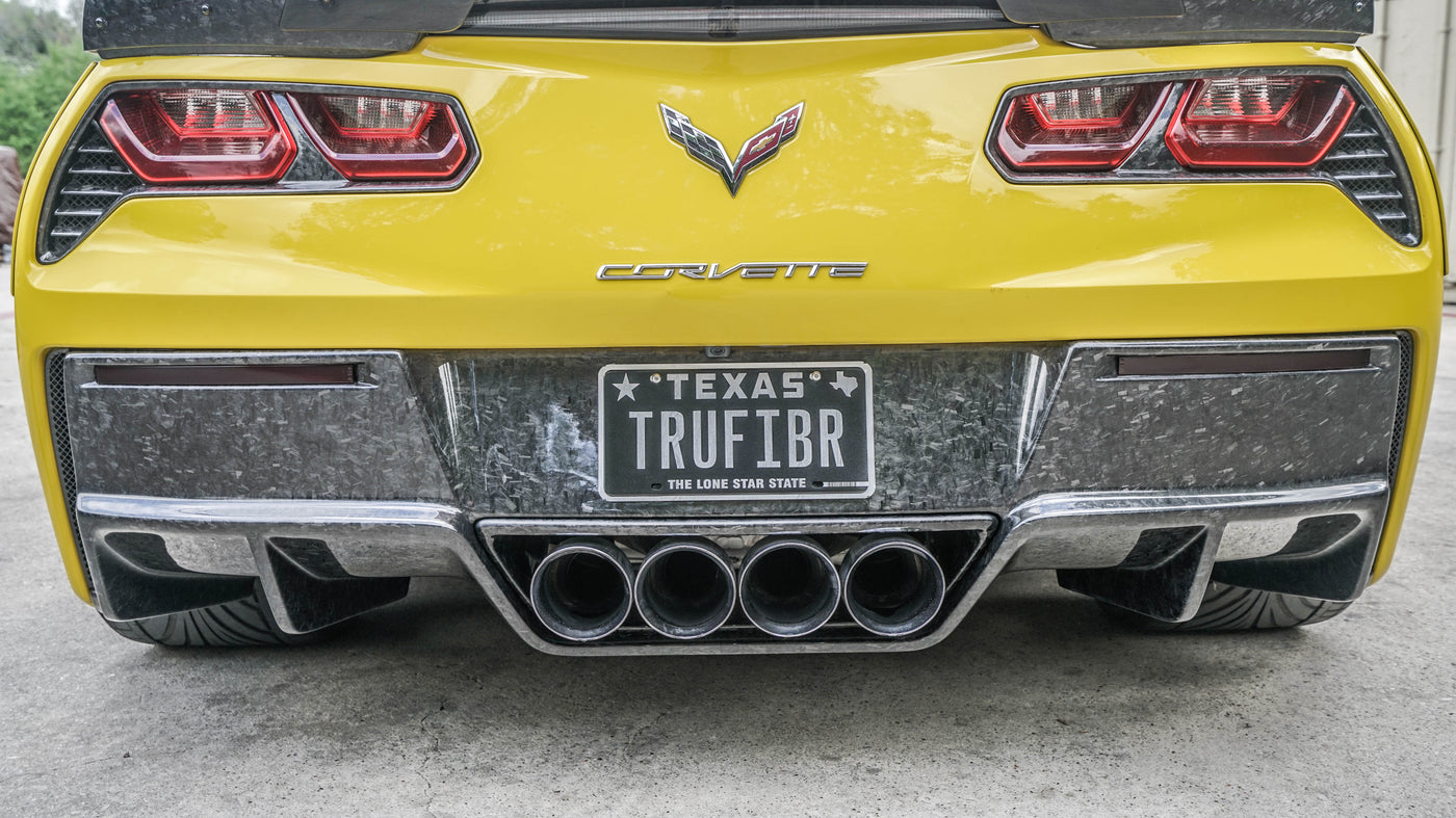 C7 Corvette Forged Carbon Fiber LG305 Rear Diffuser V2