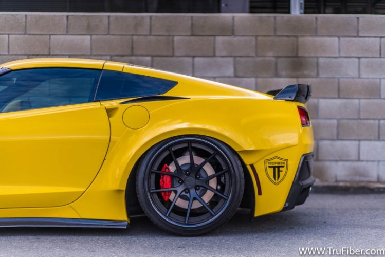 C7 Corvette Carbon Fiber / Fiberglass LG282-S Wide Body Rear Fender Flares - view 5