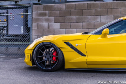C7 Corvette Carbon Fiber / Fiberglass LG282-T Wide Body Front Fender Flares - view 5