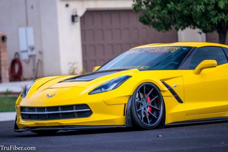 C7 Corvette Carbon Fiber / Fiberglass LG282-T Wide Body Front Fender Flares