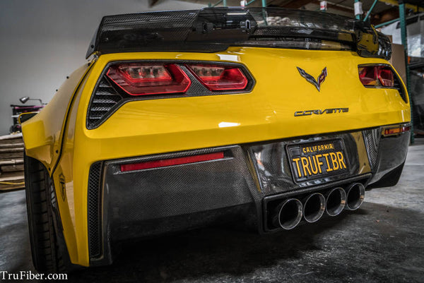 C7 Corvette Carbon Fiber LG184-AC Rear Diffuser V1 - view 2