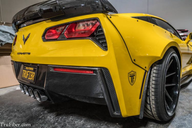 C7 Corvette Carbon Fiber LG184-AC Rear Diffuser V1 - view 3