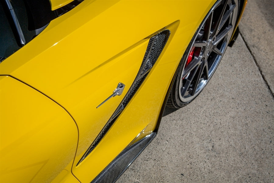 C7 Corvette Carbon Fiber LG215-AC Fender Vents - view 4