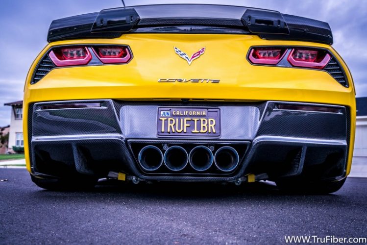 C7 Corvette Carbon Fiber LG305-AC Rear Diffuser V2 - view 3