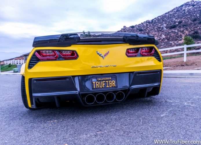 C7 Corvette Carbon Fiber LG305-AC Rear Diffuser V2 - view 4
