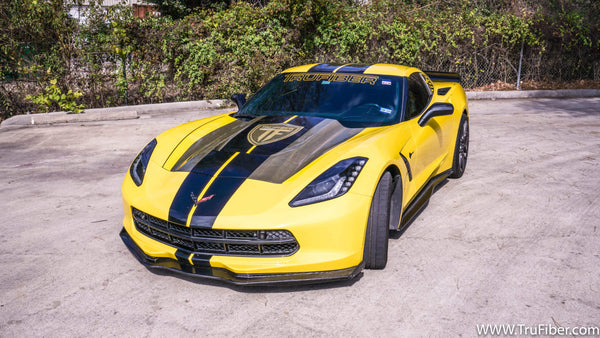 C7 Corvette Carbon Fiber LG307 Chin Spoiler