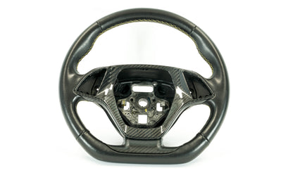 C7 Corvette Carbon Fiber LG462 Steering Wheel Center Trim Bezel - view 2