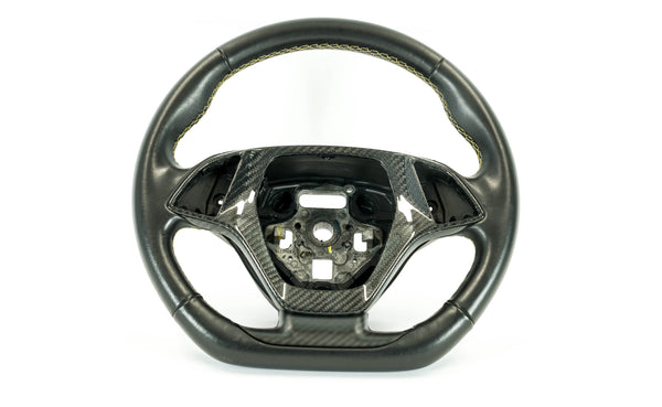 C7 Corvette Carbon Fiber LG462 Steering Wheel Center Trim Bezel - view 2