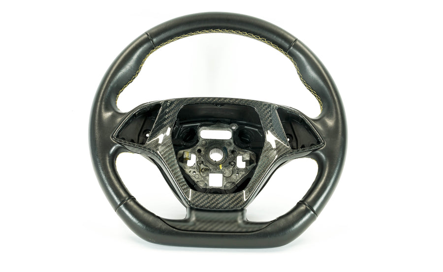 C7 Corvette Carbon Fiber LG462 Steering Wheel Center Trim Bezel - view 2