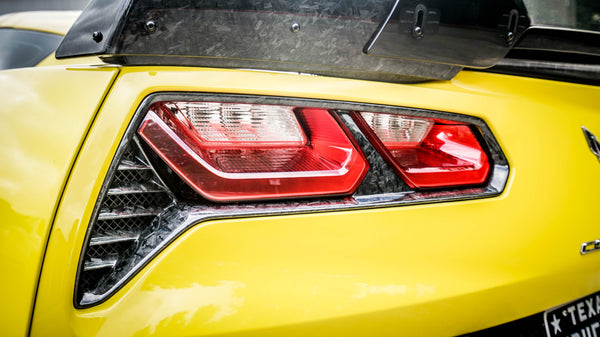 C7 Corvette Forged Carbon Fiber LG207 Tail Light Bezels - view 2