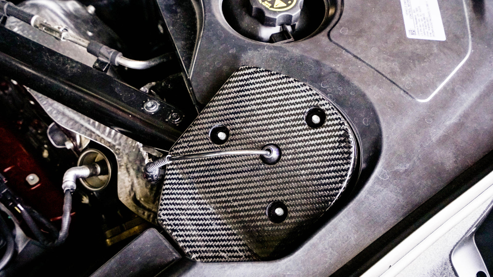 C8 Corvette Carbon Fiber LG560 Strut Tower Covers