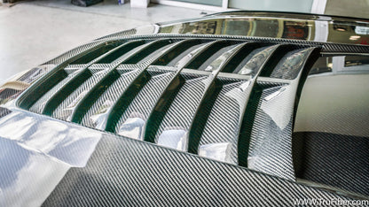2015-2019 S550 Mustang Carbon Fiber LG427 Hood Vent