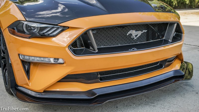 2018 S550 Mustang Carbon Fiber LG351 Chin Spoiler - view 2