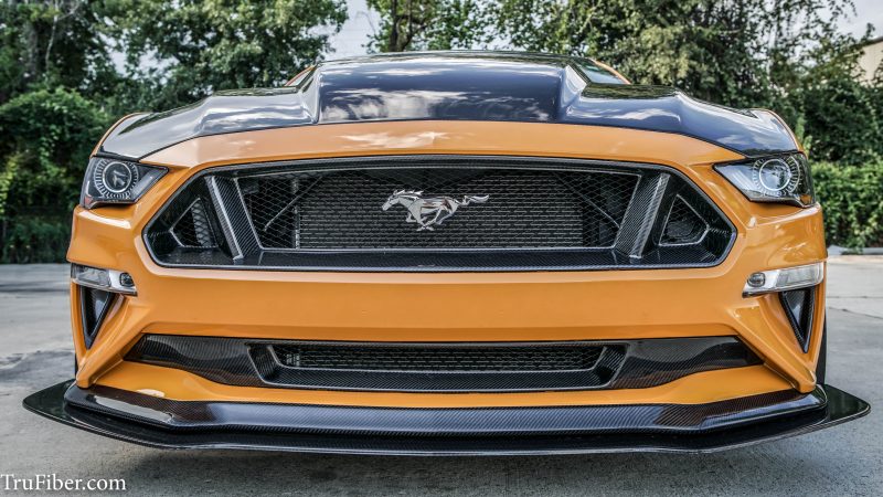 2018 S550 Mustang Carbon Fiber LG351 Chin Spoiler - view 4