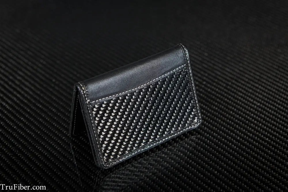 Trucarbon Carbon Fiber & Leather Cards Holder (exclusive) - TRUFIBER.COM