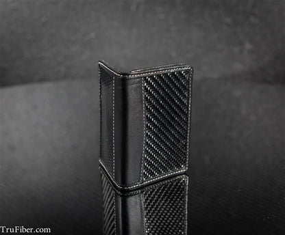Trucarbon Carbon Fiber & Leather Cards Holder (exclusive) - TRUFIBER.COM
