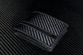 Clear Carbon Fiber & Leather Bi-Fold Wallet - TRUFIBER.COM