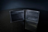 Clear Carbon Fiber & Leather Bi-Fold Wallet - TRUFIBER.COM