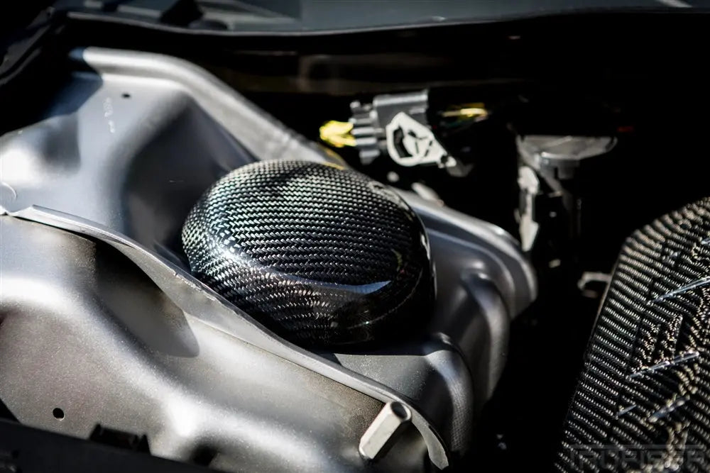CLEARANCE 2005-2013 Charger, Magnum, 300 Carbon Fiber LG75 Strut Tower Covers - TRUFIBER.COM
