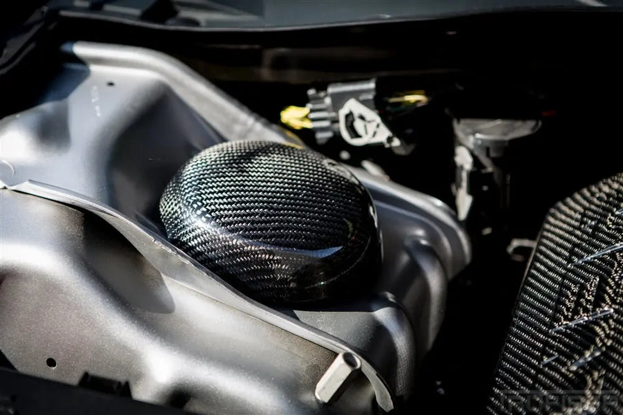 CLEARANCE 2005-2013 Charger, Magnum, 300 Carbon Fiber LG75 Strut Tower Covers - TRUFIBER.COM