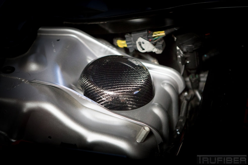 CLEARANCE 2005-2013 Charger, Magnum, 300 Carbon Fiber LG75 Strut Tower Covers - TRUFIBER.COM