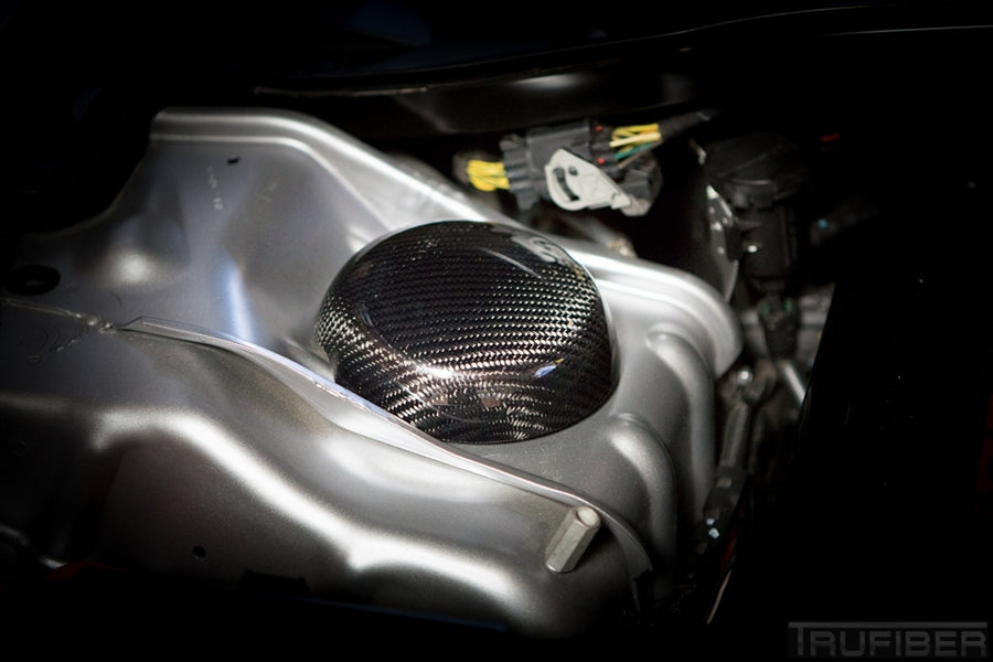 CLEARANCE 2005-2013 Charger, Magnum, 300 Carbon Fiber LG75 Strut Tower Covers - TRUFIBER.COM