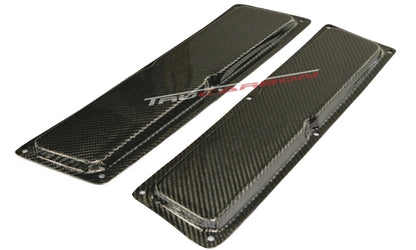 2005-2012 Mustang Carbon Fiber Rain Guards (fits A61 hood)