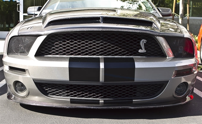 2005-2009 Mustang GT500 Carbon Fiber LG104KR Chin Spoiler (fits GT500 front fascia)