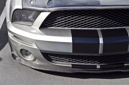 2005-2009 Mustang GT500 Carbon Fiber LG104KR Chin Spoiler (fits GT500 front fascia)