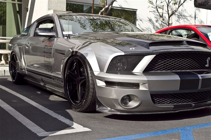 2005-2009 Mustang GT500 Carbon Fiber LG104KR Chin Spoiler (fits GT500 front fascia)