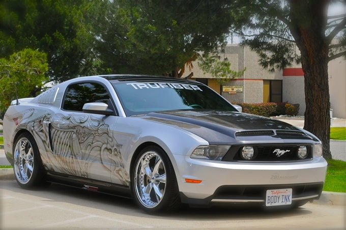 2010-2012 Mustang Carbon Fiber A53 Ram Air Hood