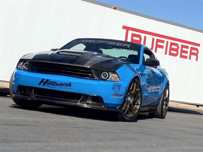 2010-2012 Mustang Carbon Fiber A61 Ram Air Hood