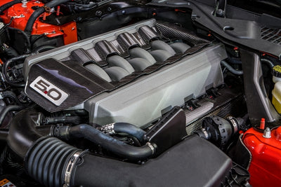 2015-2017 Mustang 5.0 Carbon Fiber LG225 Engine Cover Insert - TRUFIBER.COM