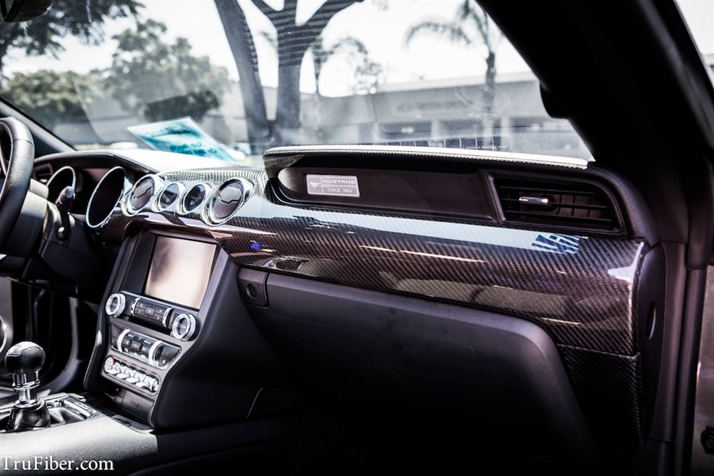 2015-2020 Mustang Carbon Fiber LG250 Dual Gauge Dash Kit 