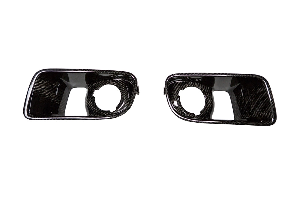 CLEARANCE 2011-2013 Charger SRT-8 Carbon Fiber LG165 Fog Light Bezels - TRUFIBER.COM