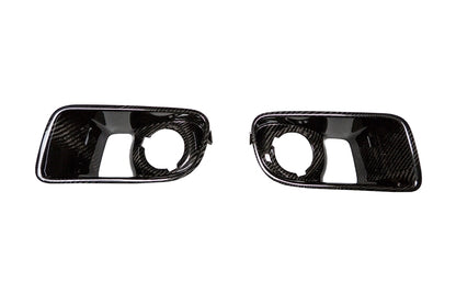 CLEARANCE 2011-2013 Charger SRT-8 Carbon Fiber LG165 Fog Light Bezels - TRUFIBER.COM