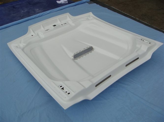 1987-1993 Mustang Fiberglass A36 Heat Extractor Hood-TRUFIBER.COM