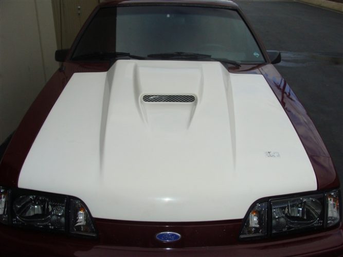 1987-1993 Mustang Fiberglass A37 Heat Extractor Hood-TRUFIBER.COM
