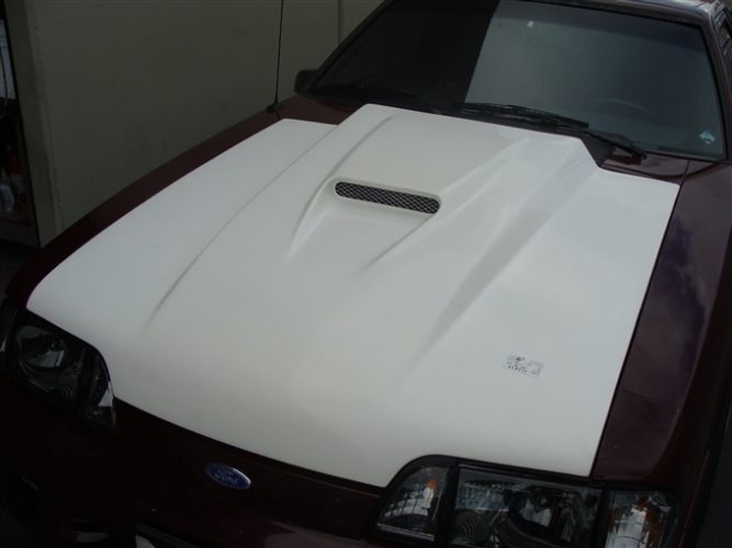 1987-1993 Mustang Fiberglass A37 Heat Extractor Hood-TRUFIBER.COM