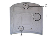 2005-2009 Mustang Fiberglass A39 Ram Air Hood