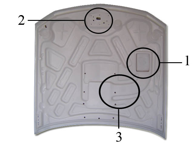 2005-2009 Mustang Fiberglass A41 Ram Air Hood