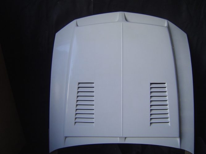 2005-2009 Mustang Fiberglass A52 Ram Air Hood