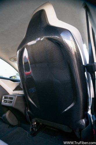Tesla Model S & X Carbon Fiber LG248 Seat Back Cover - view 3