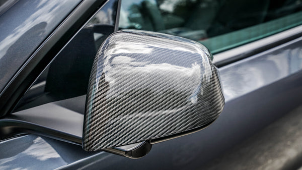Tesla Model Y Carbon Fiber LG514-C Mirror Covers - view 2