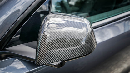 Tesla Model Y Carbon Fiber LG514-C Mirror Covers - view 2